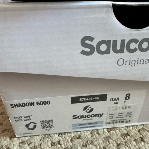 Saucony Shadow 6000 Grey - Picture 7 of 8